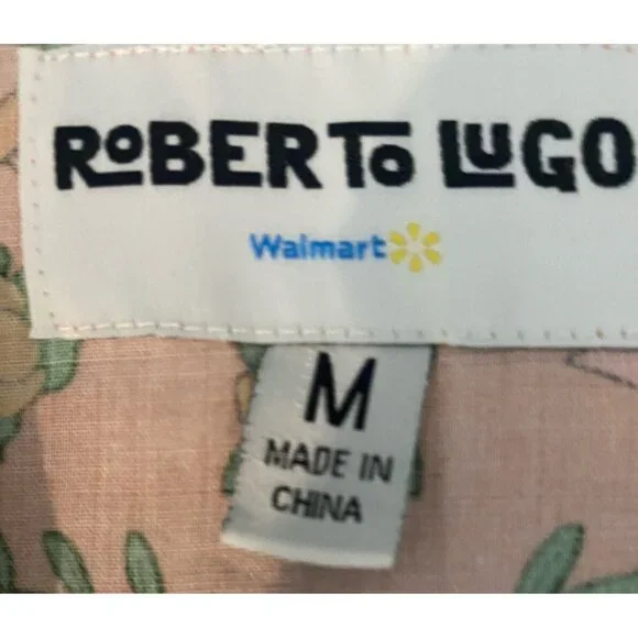 Roberto Lugo All Gender Floral Skulls Trucks Printed Rayon Button Down Shirt M - Picture 6 of 8